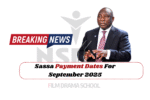 Sassa Payment Dates For September 2025